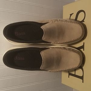 9 1/2 M Women's Blk/Whi/Taupe Bass Maritime Shoe